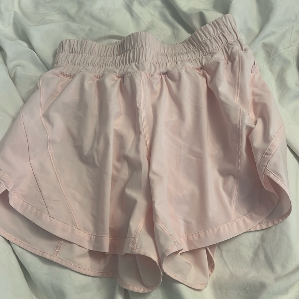 Light pink lululemon shorts
